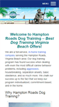 Mobile Screenshot of hamptonroadsdogtraining.com